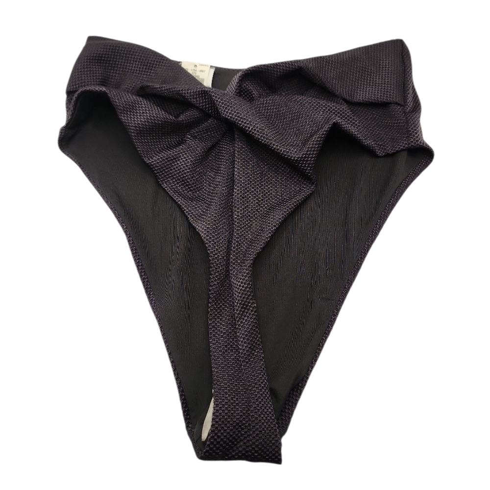 Aerie Black High Cut Cheeky‎ Bikini Bottom Nwt